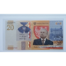 20 zł Prezydent RP Lech Kaczyński - "Warto Być Polakiem"  nr 703